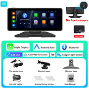 6.86" /9.3" Car Mirror Video Recording Wireless Carplay Monitor Android Auto Dashboard DVR GPS Navigation Carplay Screen