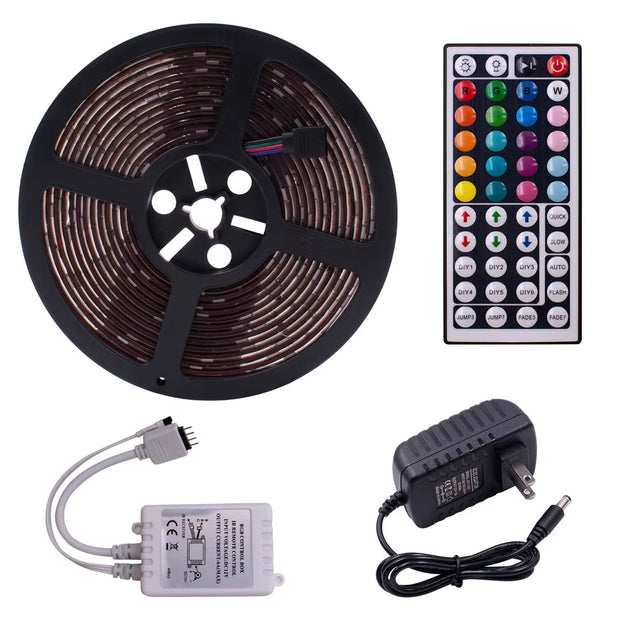 Light Strip Led Plastic 150-LED 12V-5050RGB IR44 Light Strip Set with IR Remote Controller Light Strip Smart Light Strip Rgb