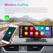 6.86" /9.3" Car Mirror Video Recording Wireless Carplay Monitor Android Auto Dashboard DVR GPS Navigation Carplay Screen