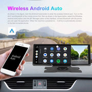 6.86" /9.3" Car Mirror Video Recording Wireless Carplay Monitor Android Auto Dashboard DVR GPS Navigation Carplay Screen