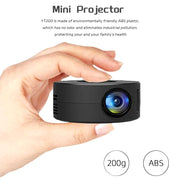 YT200 Smart Projector LED HD Projetor Supports Decoding 1080P Videos Auto Focus Android Home Cinema Outdoor Portable Projetor